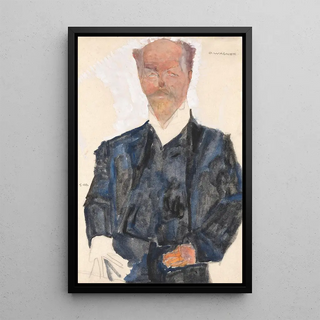 Reproduction of the painting Portrait Painting Otto Wagner - Egon Schiele