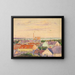 View of the City - Egon Schiele — framed artwork on a wall
