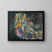 Fin de ville ou croquis de portrait - Egon Schiele — framed artwork on a wall
