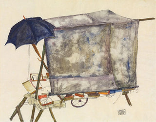 Street Cart - Egon Schiele — artwork view