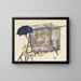 Street Cart - Egon Schiele — framed artwork on a wall