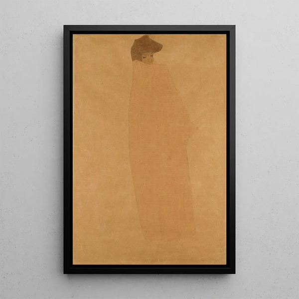 Year Veiled - Egon Schiele — framed artwork on a wall