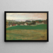 Prairie with Village in the Background II - Egon Schiele — framed artwork on a wall