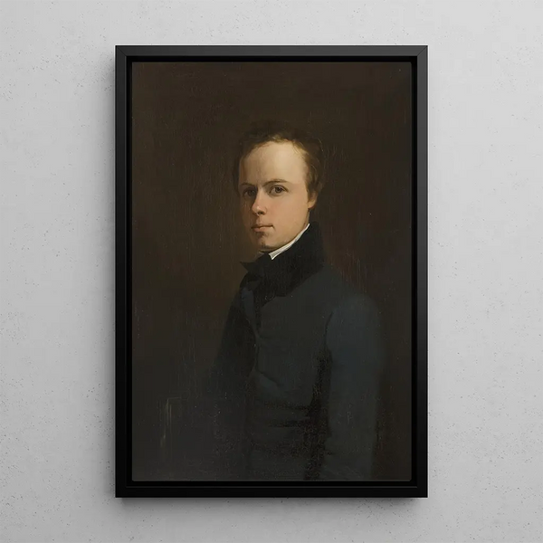 Self-portrait - Egron Lundgren — framed artwork on a wall