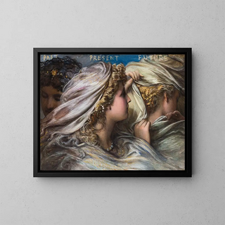 Les Parques - Egron Lundgren — framed artwork on a wall