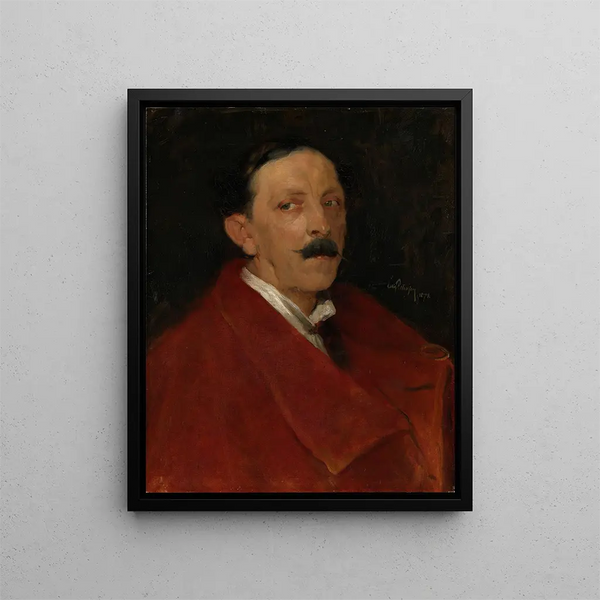 A Hungarian Baron - Eilif Peterssen — framed artwork on a wall