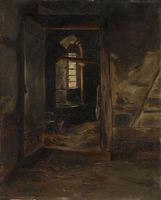 Interior of a Stable - Eilif Peterssen — artwork view