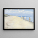 Cyclists on the Beach - Einar Hein — framed artwork on a wall