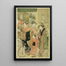 Influences bonnes et mauvaises Zendama akudama II - Eishsai Chki — framed artwork on a wall