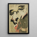 Moto waitress of Yoshidaya and geisha Mizue - Eishsai Chki — framed artwork on a wall