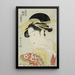Osumi une Tayu du Tsuchiya dans le quartier de Shinmachi à Osaka - Eishsai Chki — framed artwork on a wall