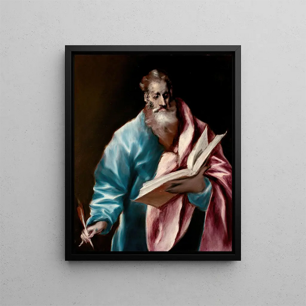 Apostle Saint Matthew - El Greco — framed artwork on a wall