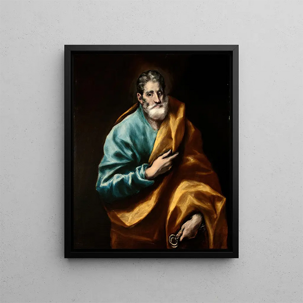 Apostle Saint Peter - El Greco — framed artwork on a wall