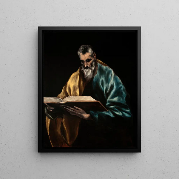 Apostle Saint Simon - El Greco — framed artwork on a wall