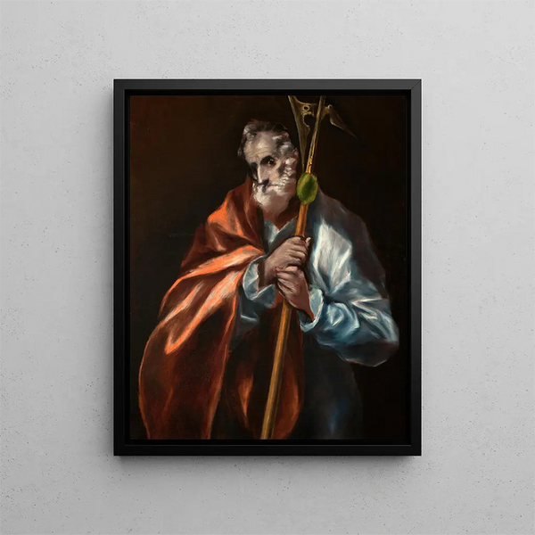 Apostle Saint Thaddée Jude - El Greco — framed artwork on a wall