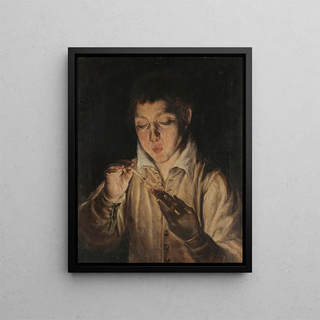 El Greco Domenikos Theotokopoulos - Boy Blowing an Ember.webp