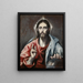 Blessing of Christ - El Greco — framed artwork on a wall