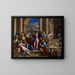 The Christ driving out the merchants from the Temple - El Greco — framed artwork on a wall
