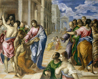 The Christ healing the blind - El Greco — artwork view