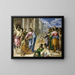 The Christ healing the blind - El Greco — framed artwork on a wall