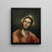 The Christ in Prayer - El Greco — framed artwork on a wall