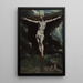 The Christ on the Cross - El Greco — framed artwork on a wall