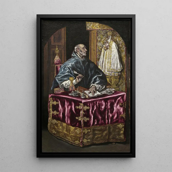 Reproduction of the painting Saint Ildefonse Painting - El Greco