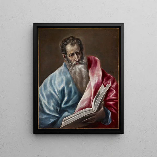 Saint Matthew Painting - El Greco — framed artwork on a wall