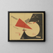 Battez les blancs avec le coin rouge - El Lissitzky — framed artwork on a wall
