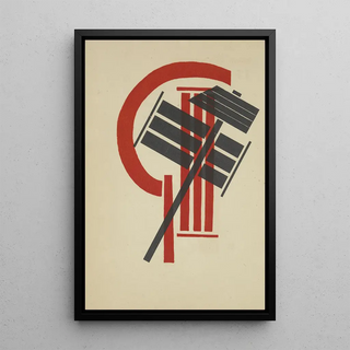 International Painting - El Lissitzky — framed artwork on a wall