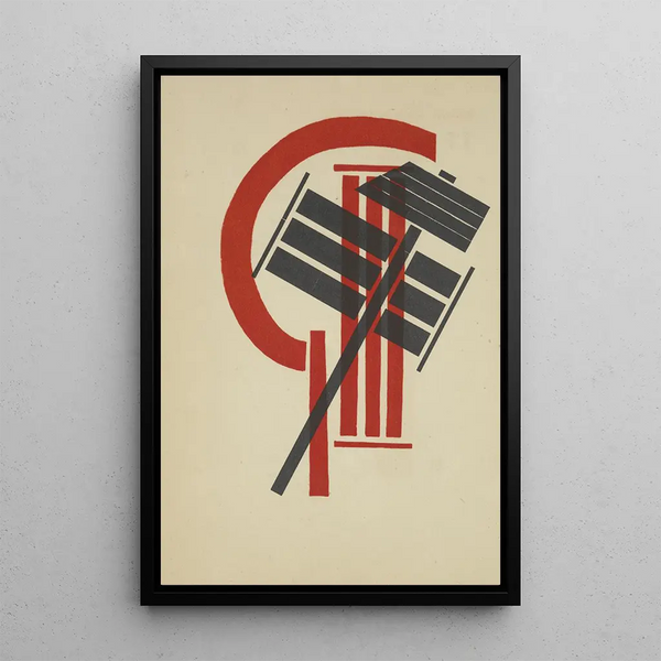 International Painting - El Lissitzky — framed artwork on a wall