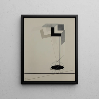 Kestnermappe Proun Rob Levnis & Chapman GmbH Hanover 2 - El Lissitzky — framed artwork on a wall