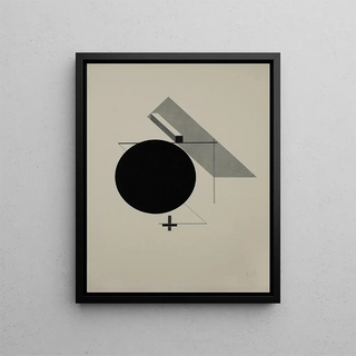 Kestnermappe Proun Rob Levnis & Chapman GmbH Hanover 5 - El Lissitzky — framed artwork on a wall