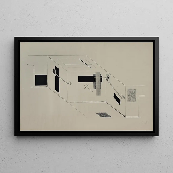 Kestnermappe Proun Rob Levnis and Chapman GmbH Hanover 6 - El Lissitzky — framed artwork on a wall