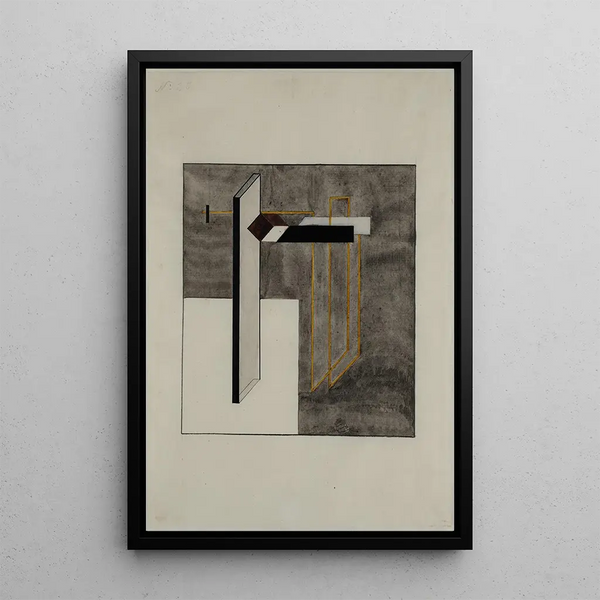 Reproduction of the painting Study for Proun 4B - El Lissitzky