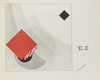 the supremacy of the two colors in six constructions Pl 1 - El Lissitzky — artwork view