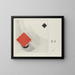 the supremacy of the two colors in six constructions Pl 1 - El Lissitzky — framed artwork on a wall