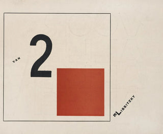 Devenir suprématiste de deux couleurs dans six constructions Pl 2 - El Lissitzky — artwork view