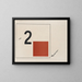 Devenir suprématiste de deux couleurs dans six constructions Pl 2 - El Lissitzky — framed artwork on a wall
