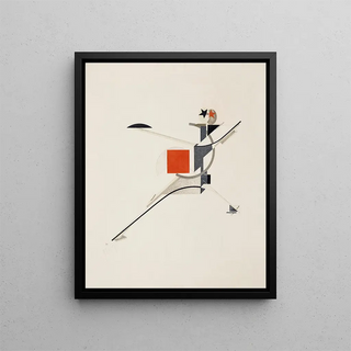 L'Homme Nouveau Neuer - El Lissitzky — framed artwork on a wall
