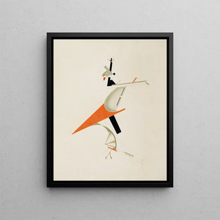 Le Sentinel Zankstifter - El Lissitzky — framed artwork on a wall