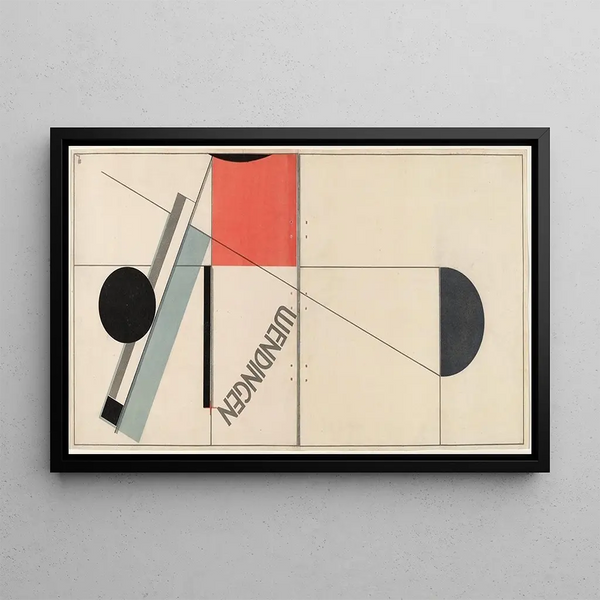Wendingen Painting - El Lissitzky — framed artwork on a wall