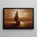 Night Navigation Painting - Elbridge Wesley Webber — framed artwork on a wall