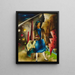 L'Expulsion - Eldzier Cortor — framed artwork on a wall