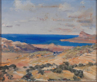 Rivage avec mer bleue - Eleanor Harris — artwork view