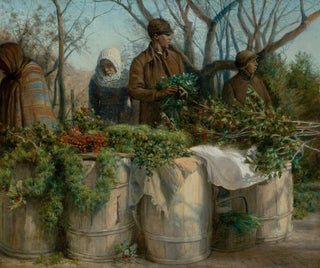 Christmas foliage sale - Eleazer Hutchinson Miller — artwork view