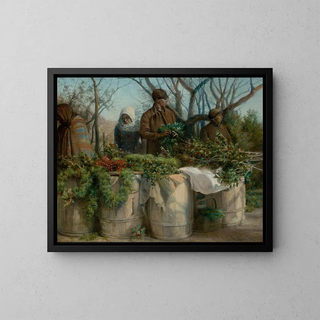 Christmas foliage sale - Eleazer Hutchinson Miller — framed artwork on a wall