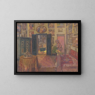 Atelier - Elemér Halász-Hradil — framed artwork on a wall