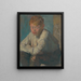 Boy with Red Hair - Elemér Halász-Hradil — framed artwork on a wall
