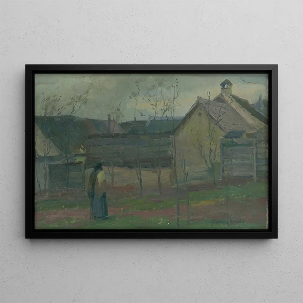 Early Evening - Elemér Halász-Hradil — framed artwork on a wall